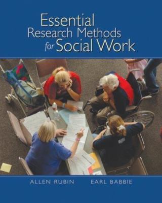 Essential Research Methods for Social Wor- 9780495006589, paperback, Allen Rubin