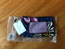 Vera Bradley Zip ID Case in African Violet, brand new with tag