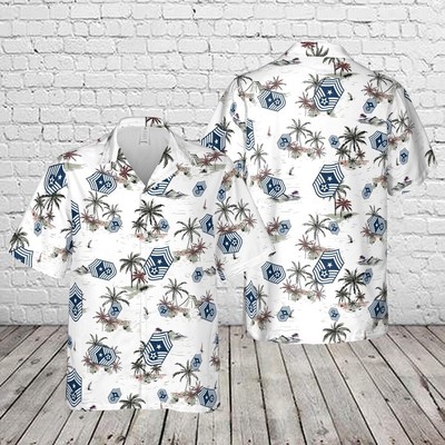 Air Force Aloha Shirt US Air Force E9c Command chief master sergeant Hawaiian Sh