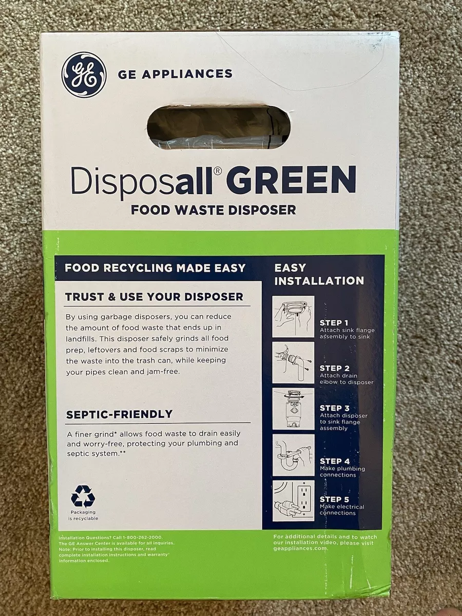 Ge green sale garbage disposal