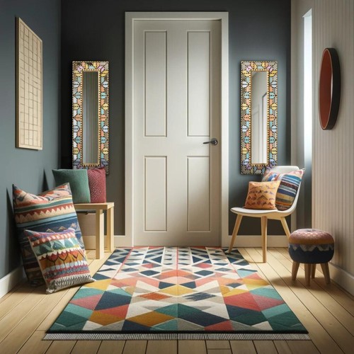 Peruvian Large narrow Wall Mirror 39.9"tall for Wall Decor, living room, hallway - Picture 6 of 10