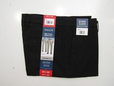 HAGGAR Black 365 Flex Straight Fit Dress Pants 32 X 34 NWT Mens