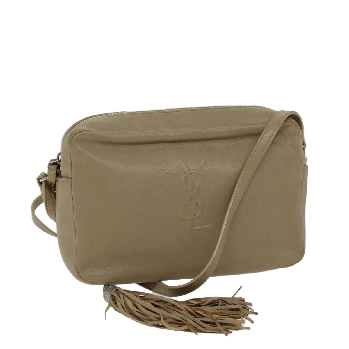 Borsa a tracolla Saint Laurent pelle beige originale hk1135