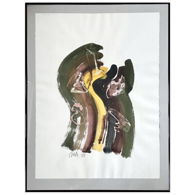 Russ Armstrong - Postmodernist Watercolor (Homage to Claes Oldenburg), Signed 