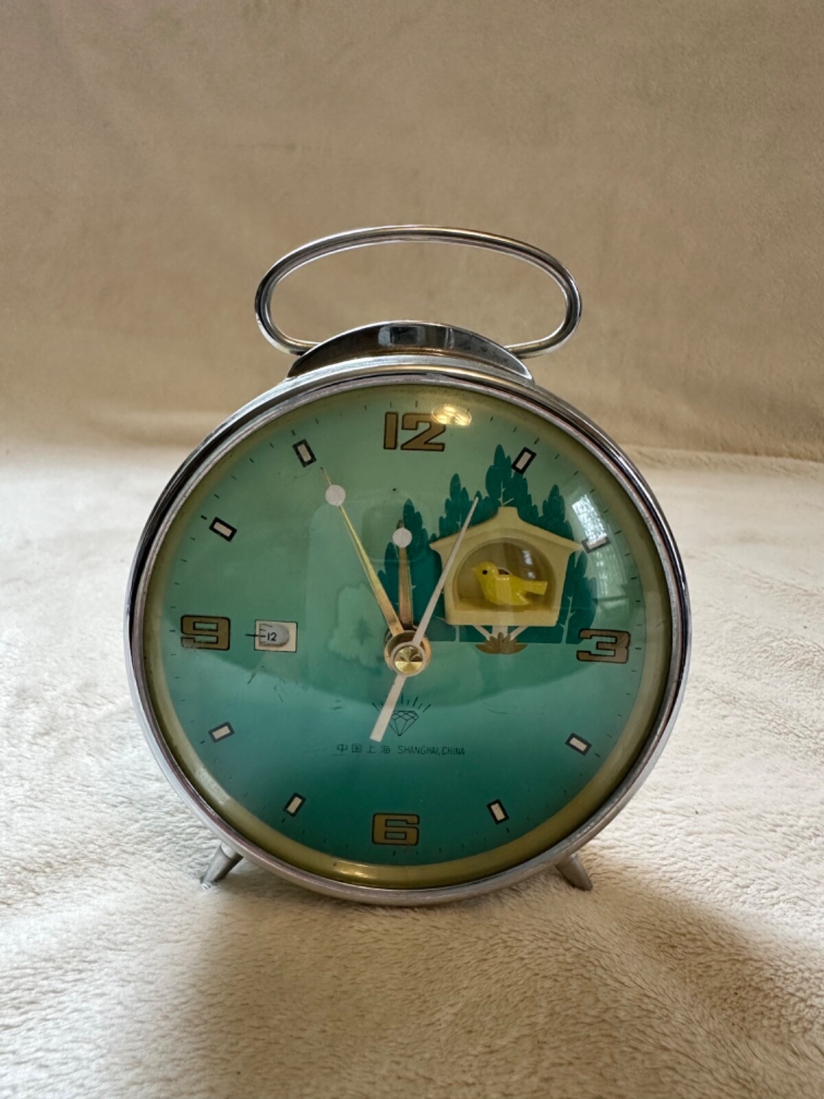 Vintage Five Rams Alarm Clock Motion Bird HTF | eBay
