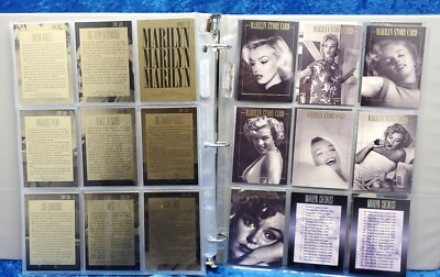 Vtg Marilyn Monroe Trading Card Set Lot (130) Holochrome