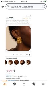 Authentic 2 set 14 k Gold Plated Jewelry Earrings Set