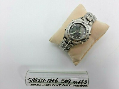 Unisex Armbanduhr - Stahl - Schwarz/Chrom - 509 - Fett/Niko