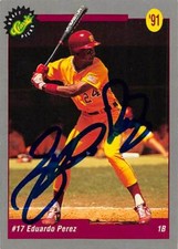 Eduardo Perez autographed Baseball Card 1991 Classic Draft Picks Rookie #13
