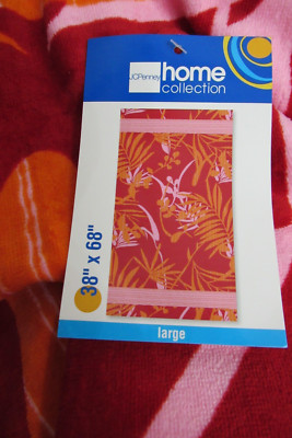 Home Collection Beach Towel   38 x 68 Bermuda Pink, Orange, Red   Soft New
