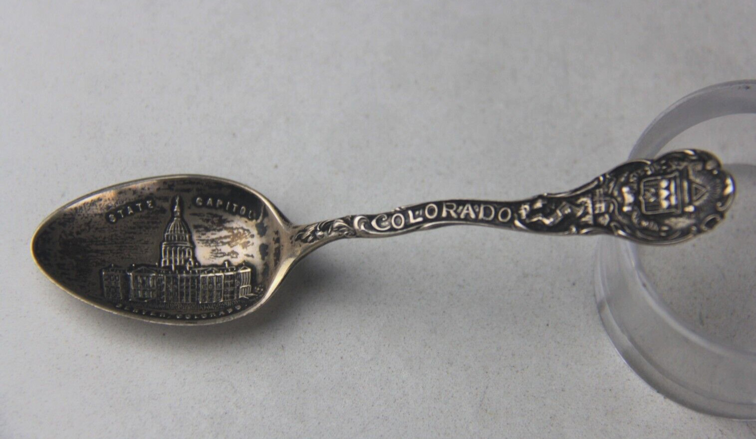Denver Colorado State Capitol Sterling Silver Souvenir Spoon by Shepard Mfg. Co.