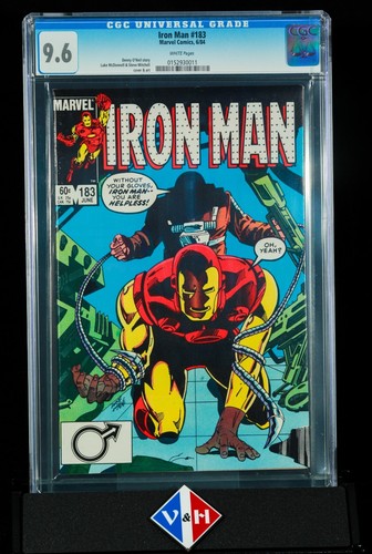 Iron Man #183 ~ CGC 9.6 ~ James Rhodes, Iron Man ~ Marvel Comics (1984)