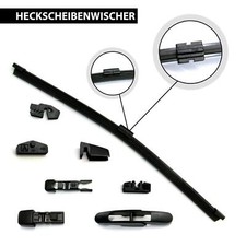 EASY-CLIP 35cm Heckscheibenwischer kompatibel für Dacia Duster Logan Opel Zafira