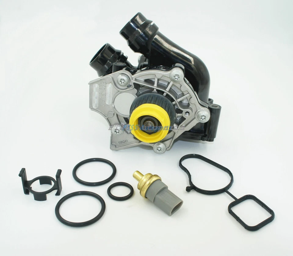 Bomba de agua OEM con conjunto de termostato para VW Jetta Passat AUDI Q5 TT 1.8T 2.0T Foto 3 de 4