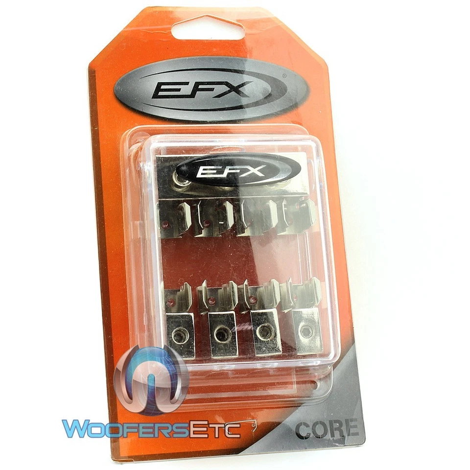 pk SCOSCHE EFX BLOCKA4 FOUR AGU 4 AWG IN 8 OUT FUSE DISTRIBUTION BLOCK + 5 FUSES - Image 2 of 4