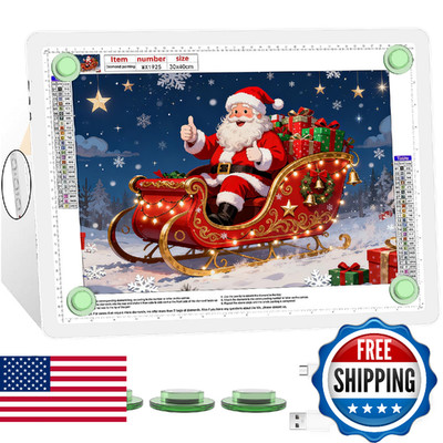 KOBAIBAN A4 Magnetic Light Box for Tracing, Rechargeable Diamond Art Light Board