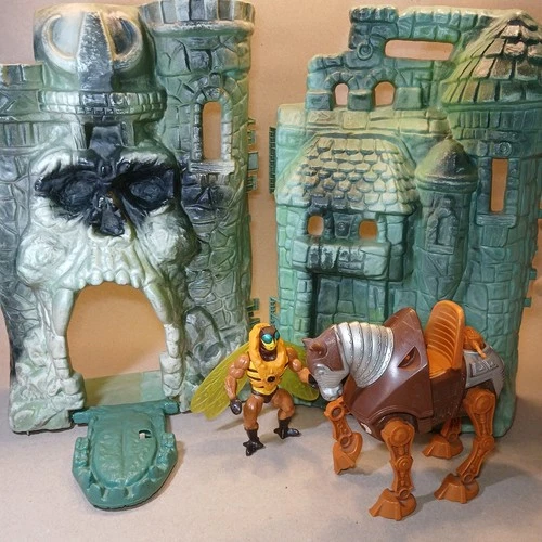 1981 Castle Greyskull Shell MOTU Lot Incomplete Damaged He-Man