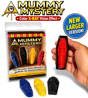 Deluxe MUMMY MYSTERY X-Ray Color Vision Magic Trick Close Up Coffin Box Large