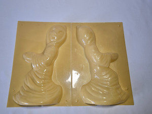 Vintage Plastic Ghost Candle Soap Craft Mold 13"X8.5" Used