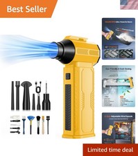 Compressed Air Duster, 130,000RPM Ultra-Powerful Cordless Electric Air Duster...