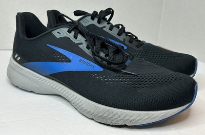 Brooks Mens Launch 8 Black & Blue Sneakers Brooks Launch 8 - Black - Grey - Blue – Fit2Run main image 3