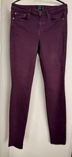 Vince Mid-Rise Skinny Jeans Plum Color Cotton Blend Stretch 5-Pocket 28/US 4*
