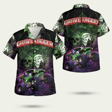 Grave Digger House Of Horror Hawaiian Shirt