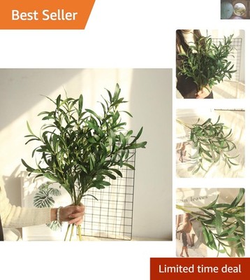 Versatile 4pcs Faux Olive Greenery Set - 37 Inches for Weddings & Home Decor