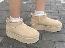 Women's UGG Classic Ultra Mini Platform Boot 'Mustard Seed' Ankle Boots