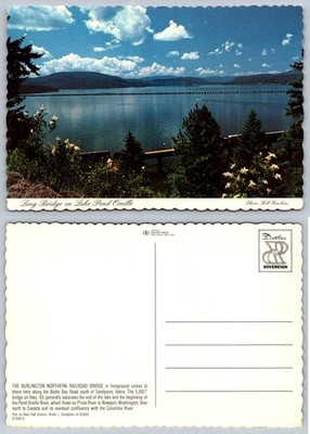 Long Bridge Lake Pend Oreille Sandpoint Idaho Burlington Northern Railroad