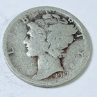 1917 MERCURY DIME *90% SILVER, Circulated Coin, Free Shipping #6729