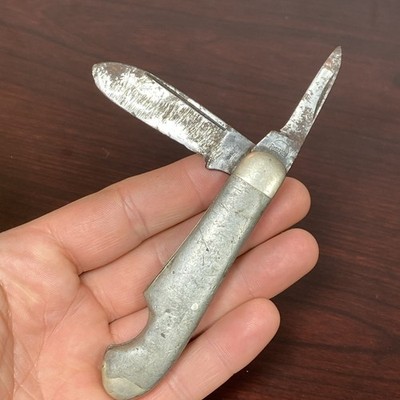 Antique Remington UMC Open Jack 2 Blade Folding Pocket Knife HEAVY 