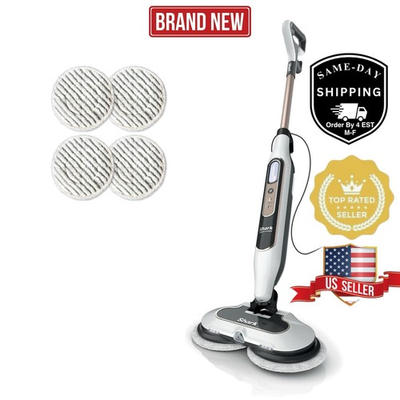 #ad Shark Steam amp; Scrub Steam Blaster Technology Steam Mop S8201 White WITH 4 PADS $159.99