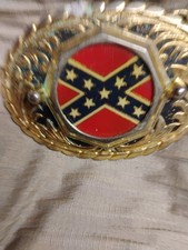 confederate states of america belt buckle