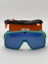 SPY MONOLITH Matte teal HAPPY GREY /GREEN DARK BLUE SPECTRA MIRRORED SUNGLASSES