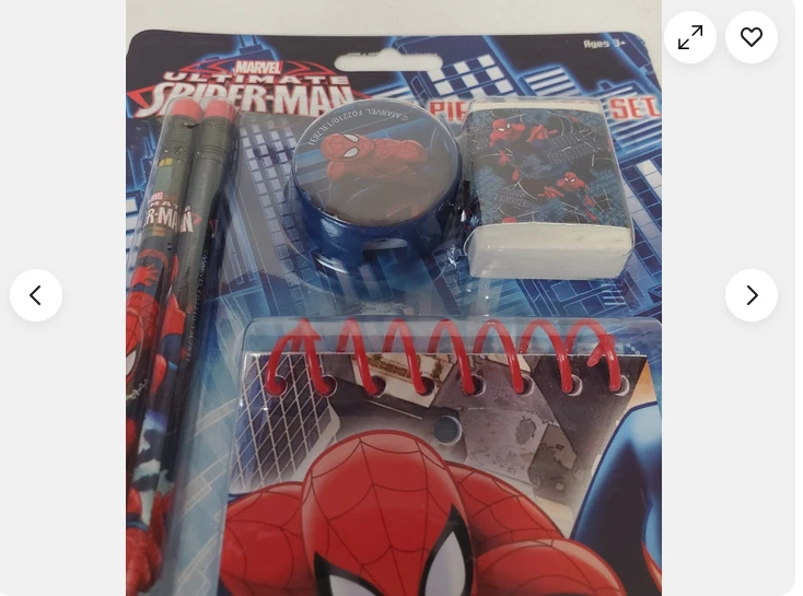 Marvel Ultimate Spiderman Juego de Estudio 5 Piezas Edad 3+ Precintado Foto 3 de 3