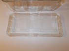 Vintage Federal Glass Clear Ribbed Refrigerator LOAF Dish WITH LID — photo 4
