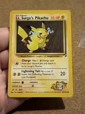 Lt. Surge’s Pikachu 81/132 Set Gym Heroes Card Pokemon English Good Played on eBay