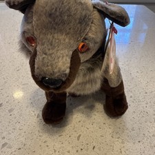 Vintage TY Beanie Baby Howl the Wolf Plush 2000 Retired w/ Tags