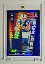 2024 Panini Donruss Optic - Rookie Phenom Laiatu Latu #RPB-LLU Blue Hyper Prizm