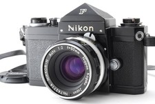 BLACK Exc 3 Nikon F Eye Level Finder SLR Film Camera Auto NIKKOR 50mm f/2 Lens
