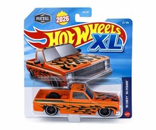 Hot Wheels XL 83 Chevy Silverado  SLIVERADO  ERROR Base Orange Flames 2026 3/24