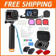 Ultimate 60M GoPro Waterproof Housing Case for Hero 9-13 with Floating Grip