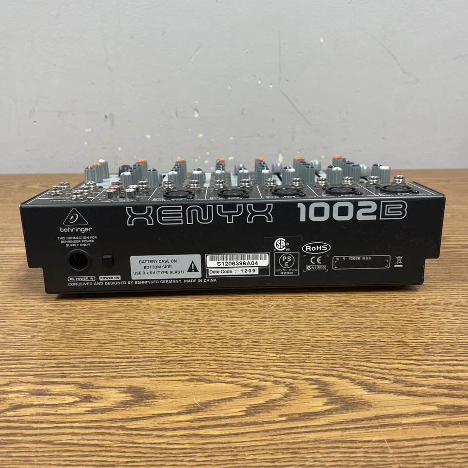 Behringer Xenyx 1002B 10-Input Passive 2-Bus Audio Mixer UNIT ONLY - Image 3 of 4