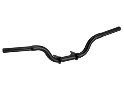 Fußrastenträger Enduro verstärkt, rechts verlängert, Schwarz - Simson S50, S51,