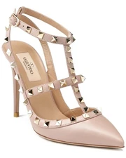 Valentino Rockstud Caged 100 Leather Pump Women's