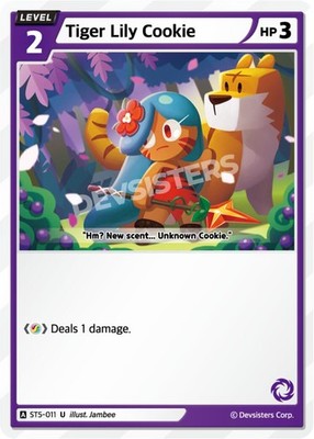Tiger Lily Cookie Normal [ST1-ST5 - ST5-011] NM CookieRun Braverse TCG