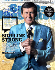 CRAIG SAGER Signed 11x14 Photo SPORTS ILLUSTRATED PSA DNA Coa TNT EXACT PROOF