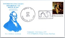 U.S. SPECIAL EVENT CACHET COVER GENERAL GEORGE CLINTON ON DUTCHESS STAMPCO '77