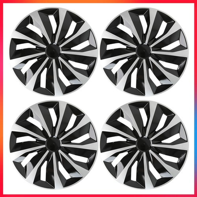 #ad #ad 4X 16quot; Inch Wheel Covers Snap On Full Hub Caps Fit for R16 Tire amp; Steel Rim $34.18